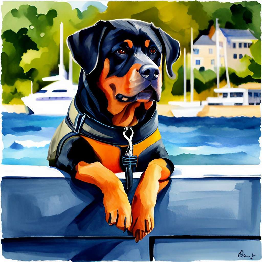 An inches dog waiting by the